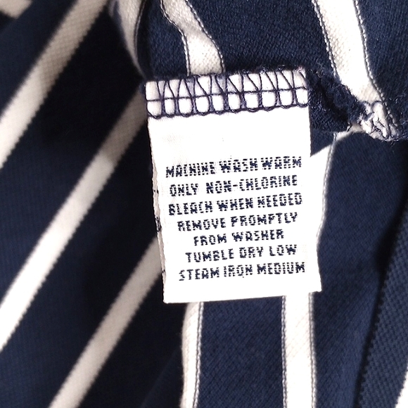 Polo by Ralph Lauren Men's Blue White Striped Short Sleeve Knit Polo XXL - Picture 9 of 9